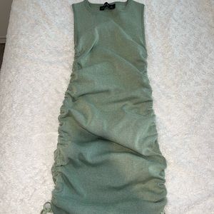 Side Tie Ruched Dress